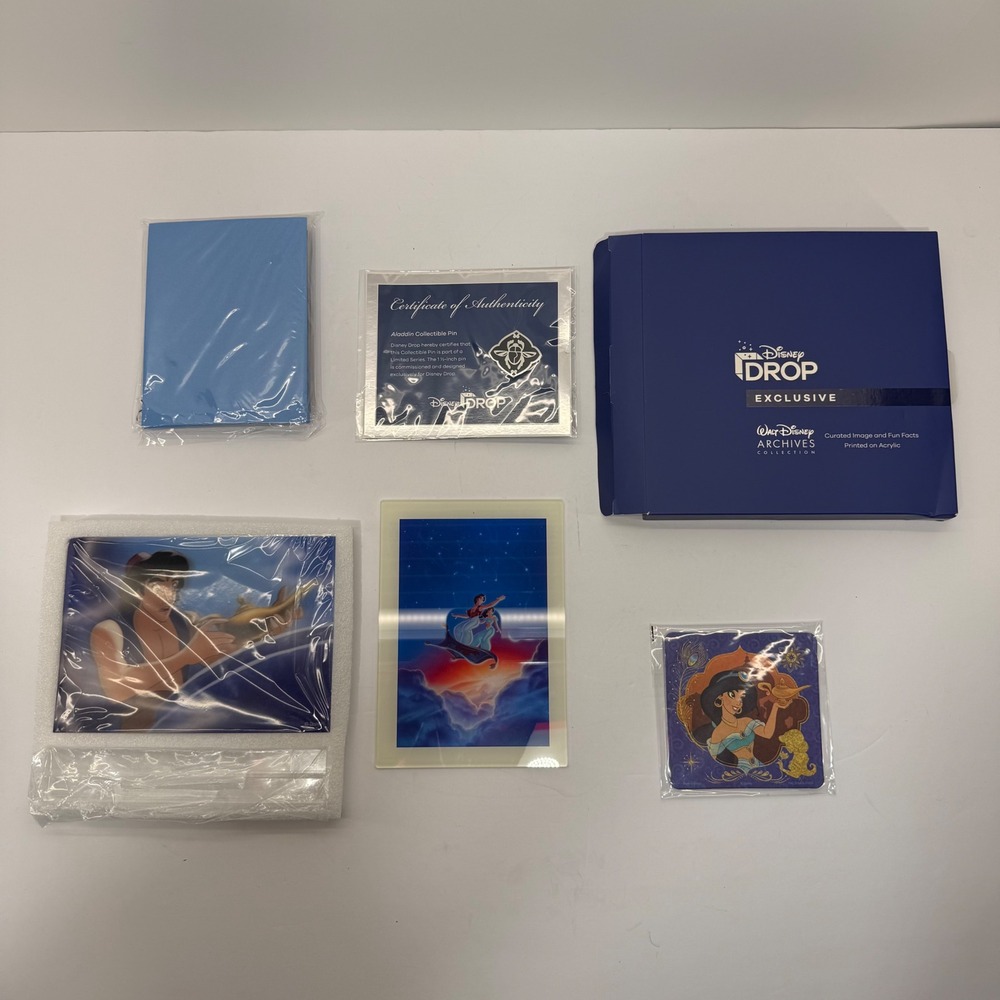 Disney Aladdin Disney Drop Exclusive Walt Disney Archives Collection Pin Art Set